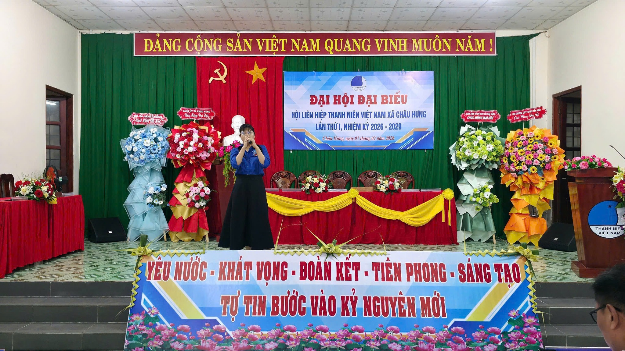 CHÂU HƯNG: TỔ CHỨC THÀNH CÔNG ĐẠI HỘI ĐẠI BIỂU HỘI LIÊN HIỆP THANH NIÊN VIỆT NAM XÃ CHÂU HƯNG LẦN THỨ I, NHIỆM KỲ 2026 – 2029