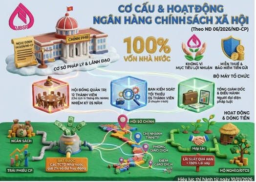 Chỉ đạo, quyết định của Chính phủ - Thủ tướng Chính phủ
QUY ĐỊNH VỀ TỔ CHỨC, HOẠT ĐỘNG CỦA NGÂN HÀNG CHÍNH SÁCH XÃ HỘI
