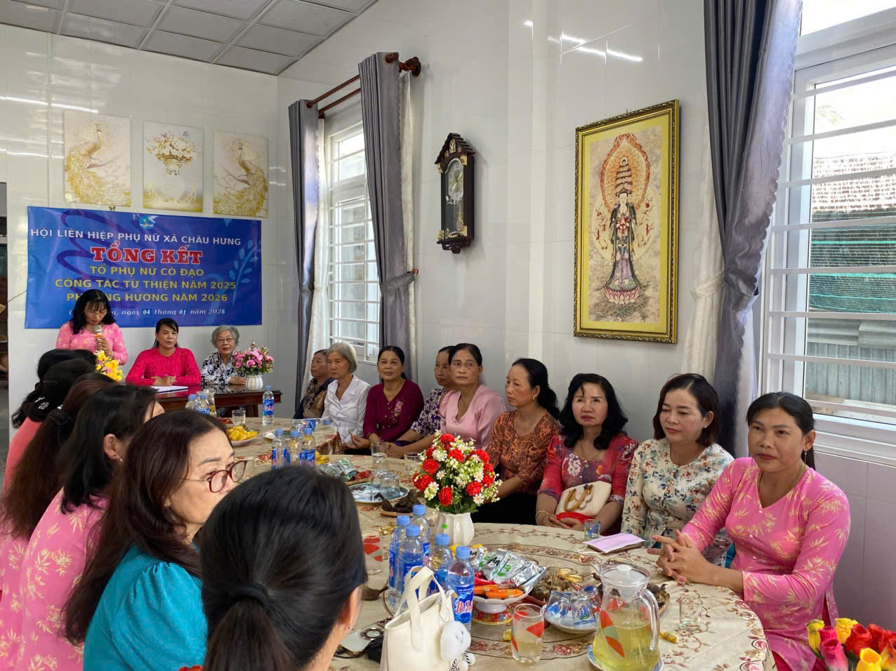Phụ nữ Châu hưng tổng kết mô hình “tổ phụ nữ có đạo” gắn với công tác an sinh xã hội