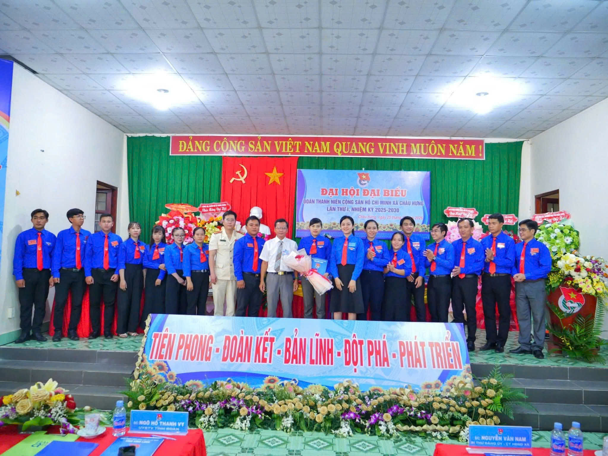 Đại hội Đại biểu Đoàn Thanh niên Cộng sản Hồ Chí Minh xã Châu Hưng lần thứ I, nhiệm kỳ 2025 - 2030 thành công tốt đẹp